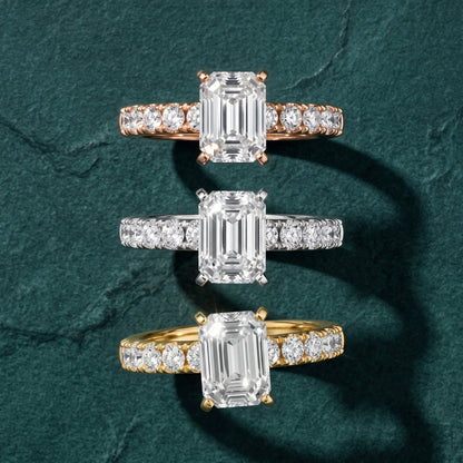 Alix Statement Pavé Emerald Diamond Engagement Ring in White Gold - 3rings.jpg