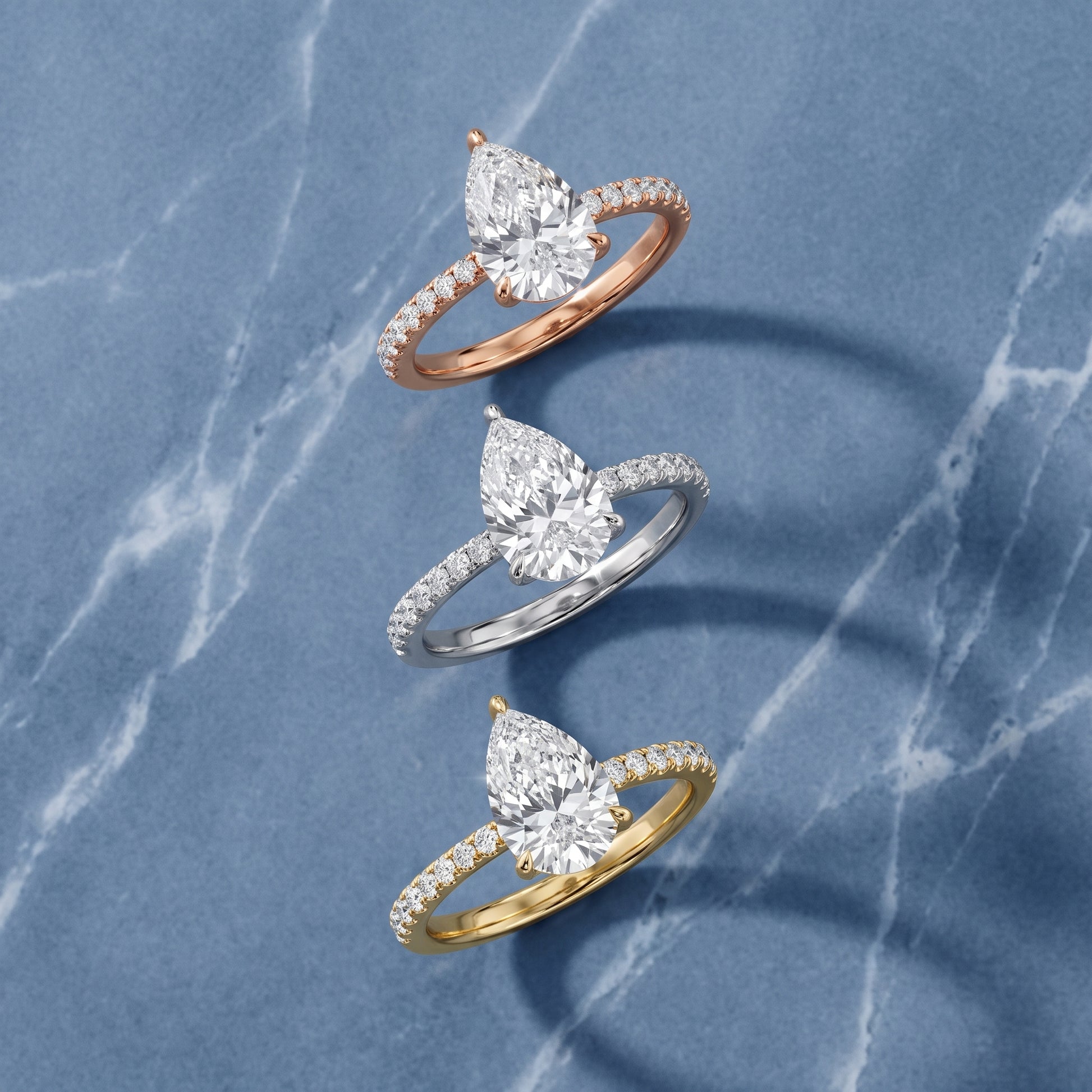 Ione Solitaire Pavé Pear Diamond Engagement Ring in Rose Gold - 3rings.jpg