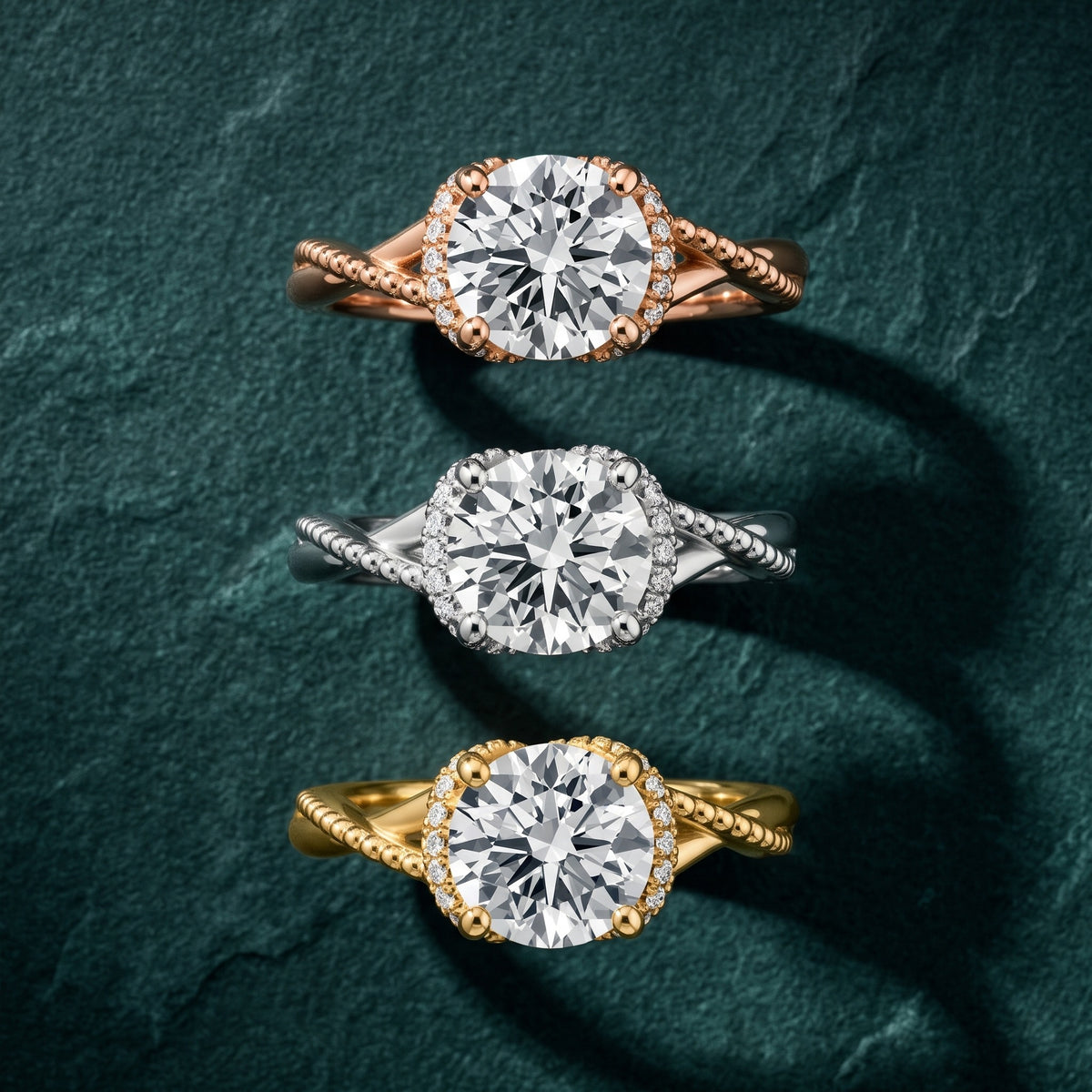 Aileen Hidden Halo Milgrain Round Diamond Engagement Ring in White Gold - 3rings.jpg