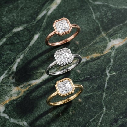 Maeve Bezel Solitaire Asscher Diamond Ring in Rose Gold - 3rings.jpg