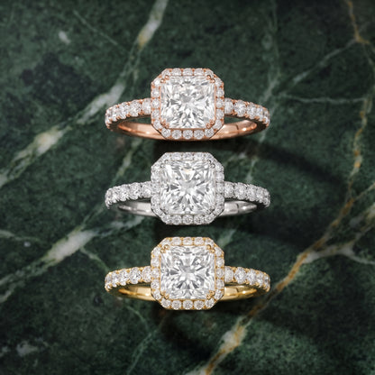 Chloe Halo Pavé Radiant Diamond Ring in Platinum - 3rings.jpg