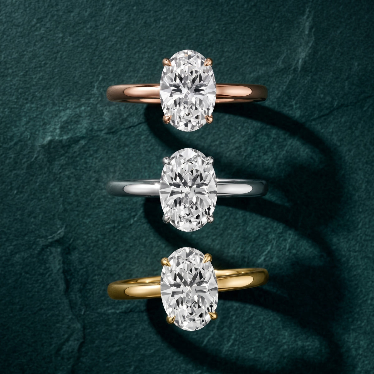 Susan Solitaire Oval Diamond Engagement Ring in Rose Gold - 3rings.jpg