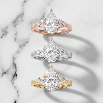 Anya Sidestone Cluster Pear Diamond Ring in Silver - 3rings.jpg