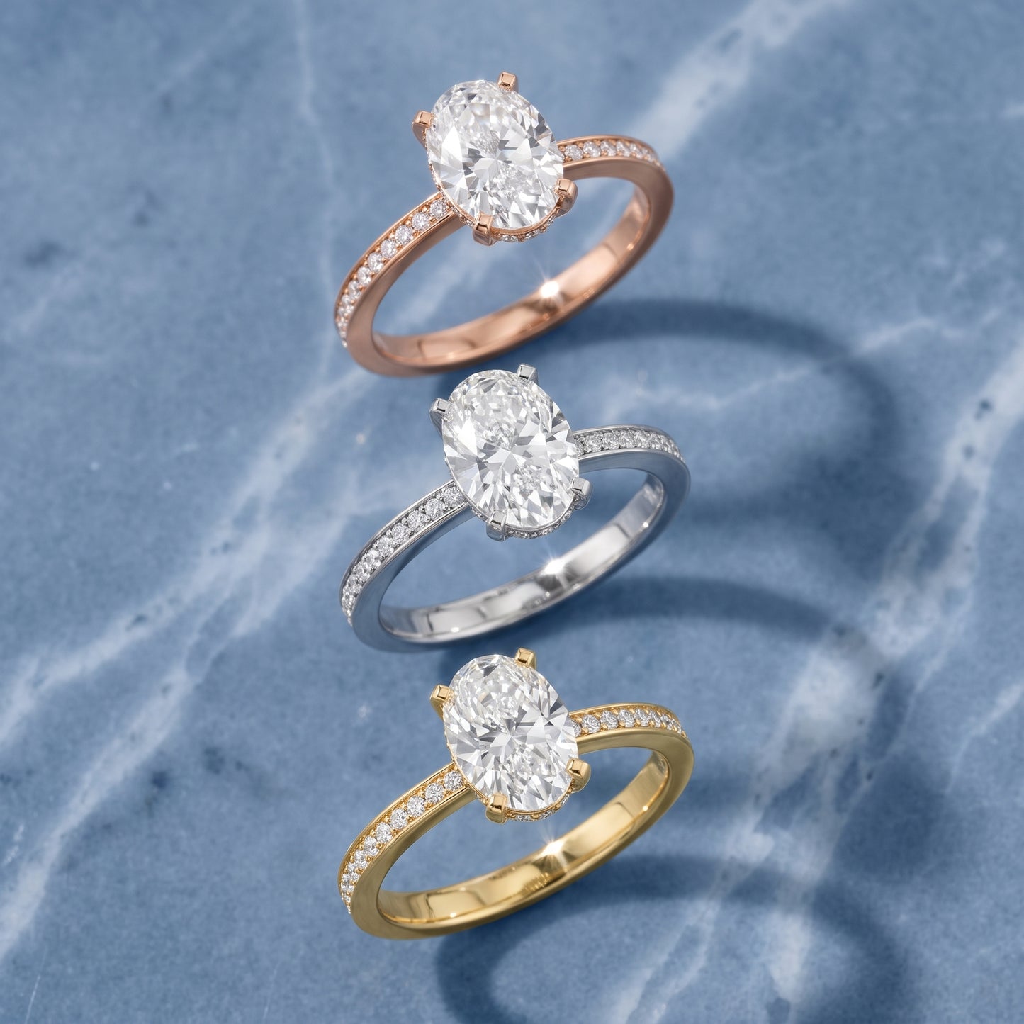 Naia Hidden Halo Oval Diamond Ring in Silver - 3rings.jpg