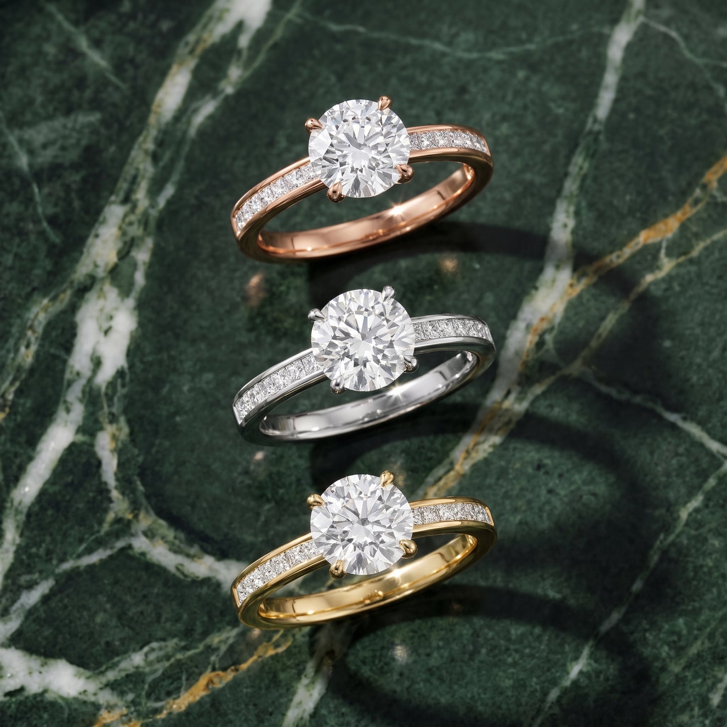 Maren Sidestone Channel Set Round Diamond Engagement Ring in Yellow Gold - 3rings.jpg
