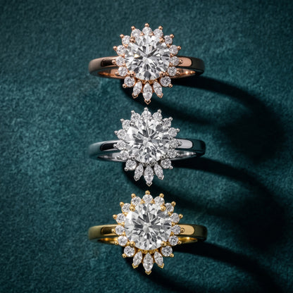 Roslyn Sunburst Halo Round Diamond Engagement Ring in White Gold - 3rings.jpg