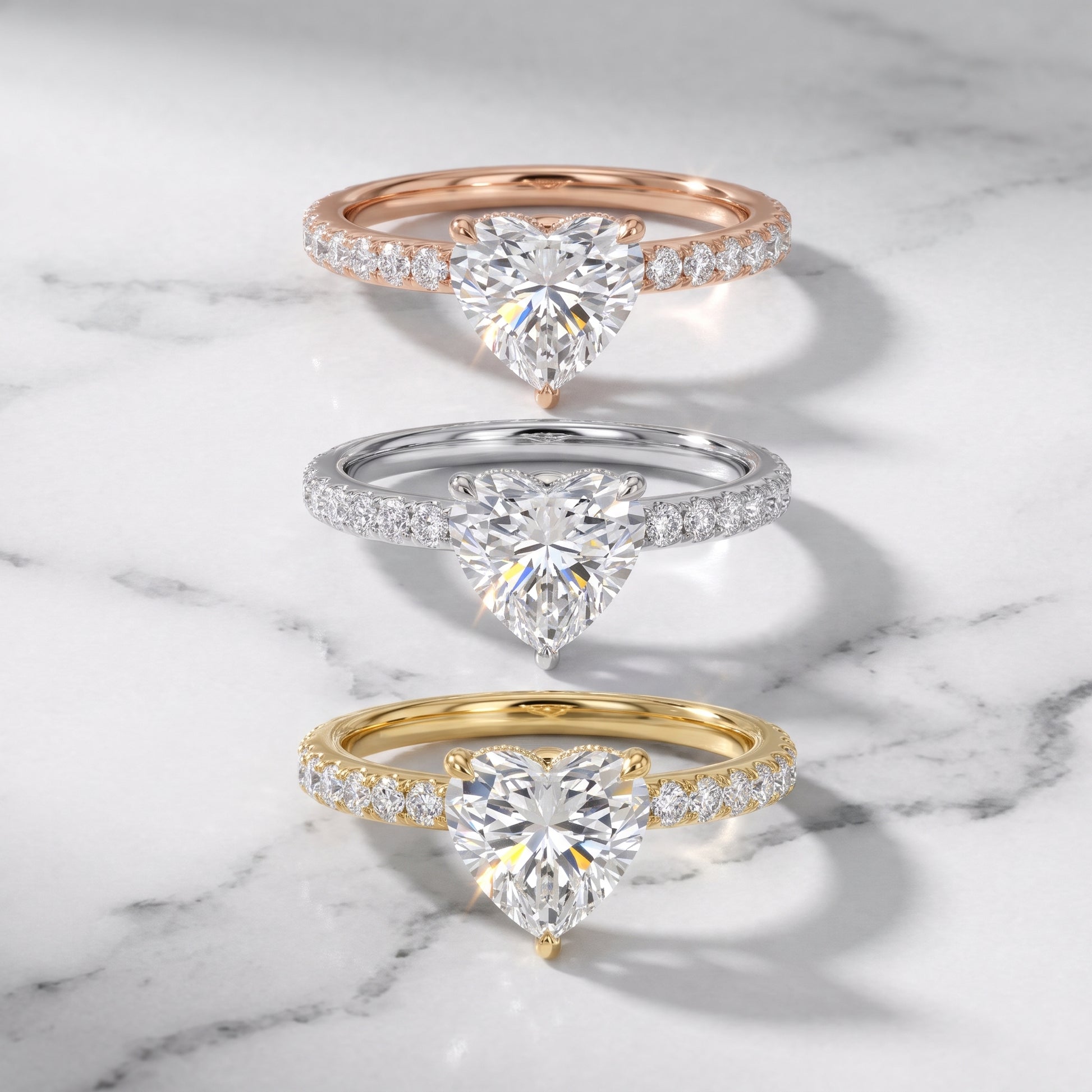 Thea Hidden Halo Pavé Heart Diamond Engagement Ring in Silver - 3rings.jpg