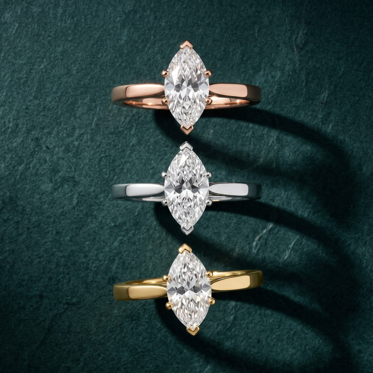Cicely Solitaire Cathedral Marquise Diamond Engagement Ring in Silver - 3rings.jpg