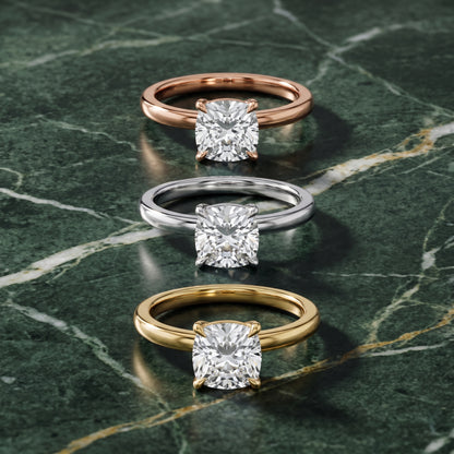 Lyla Petite Solitaire Cushion Diamond Engagement Ring in Yellow Gold - 3rings.jpg