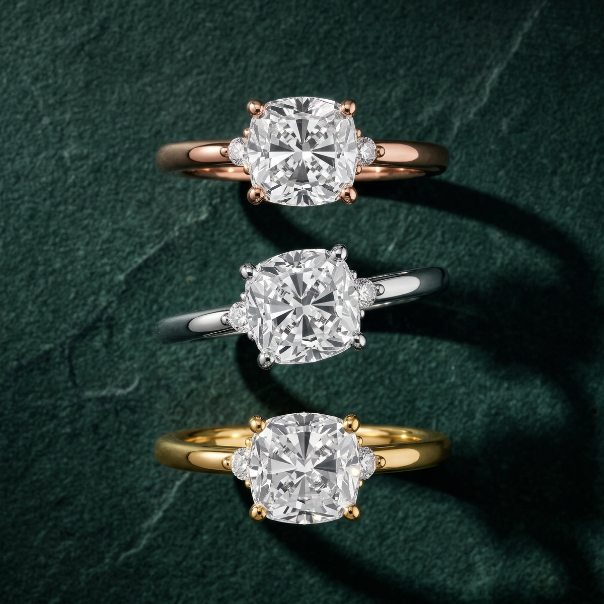 Wynne Cluster Cushion Diamond Engagement Ring in Silver - 3rings.jpg