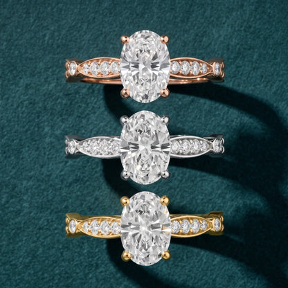 Winter Scalloped Pavé Oval Diamond Engagement Ring in Platinum - 3rings.jpg