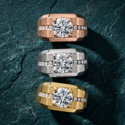 Ames Engraved Channel Set Round Diamond Engagement Ring in Yellow Gold - 3rings.jpg