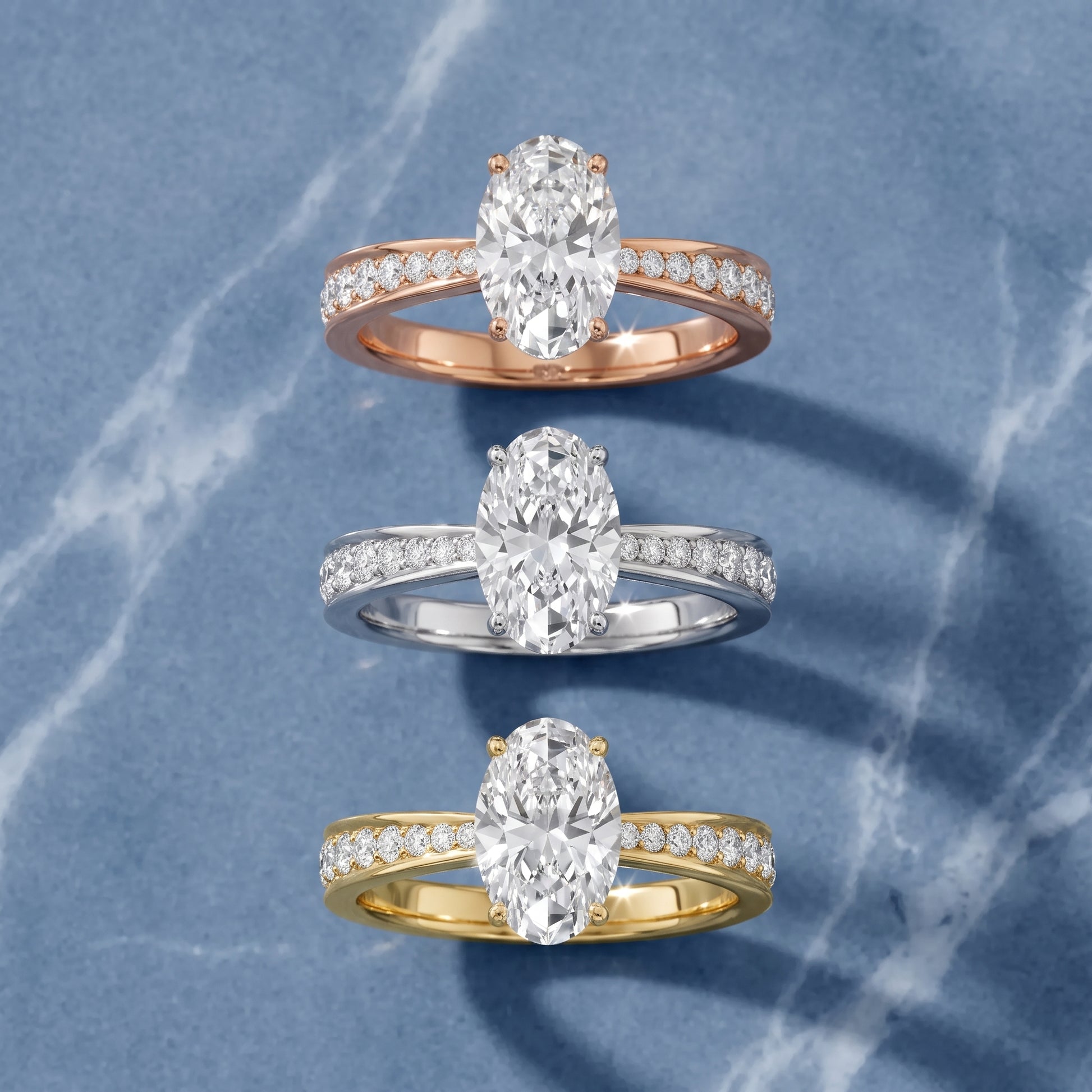 Rhea Sidestone Pavé Oval Diamond Engagement Ring in Platinum - 3rings.jpg