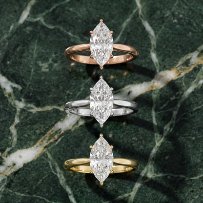 Kalia Knife Edge Solitaire Marquise Diamond Engagement Ring in Yellow Gold - 3rings.jpg