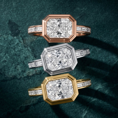 Darcy Bezel Channel Set Radiant Diamond Engagement Ring in White Gold - 3rings.jpg