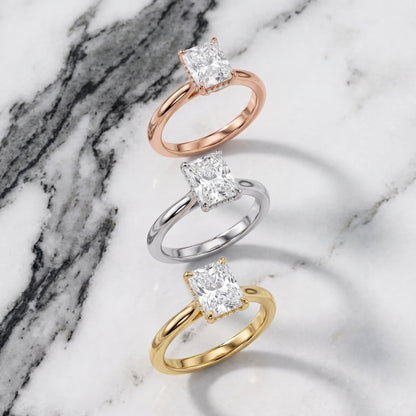Mena Hidden Halo Radiant Diamond Engagement Ring in Rose Gold - 3rings.jpg