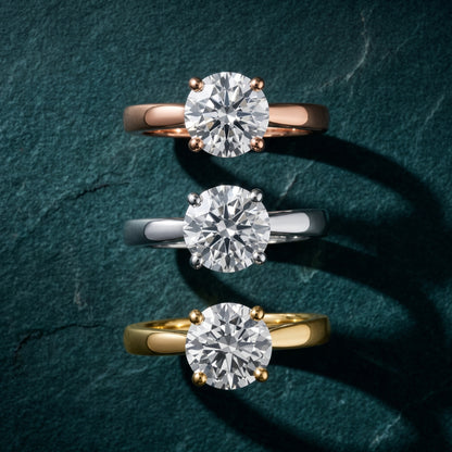 Sofia Cathedral Round Diamond Engagement Ring in Rose Gold - 3rings.jpg