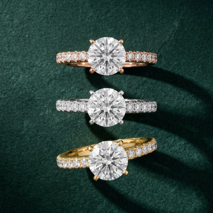 Keira Statement Pavé Round Diamond Engagement Ring in Platinum - 3rings.jpg