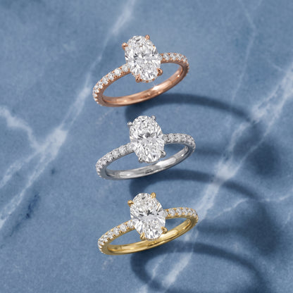 Thea Hidden Halo Pavé Oval Diamond Engagement Ring in Platinum - 3rings.jpg
