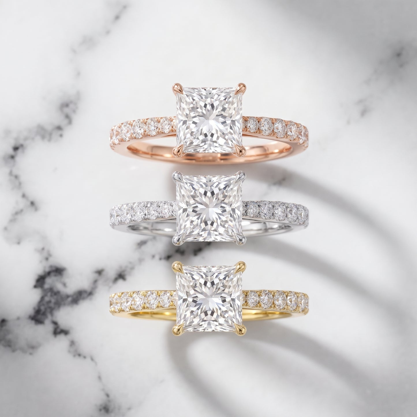 Gia Hidden Halo Pavé Princess Diamond Ring in Platinum - 3rings.jpg
