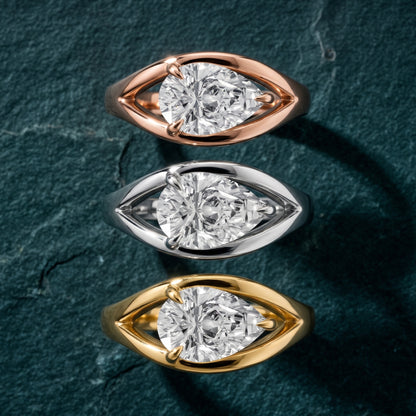 Madeleine Split Shank Pear Diamond Engagement Ring in White Gold - 3rings.jpg