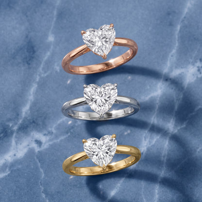 Evie Solitaire Six-Prong Heart Diamond Engagement Ring in White Gold - 3rings.jpg