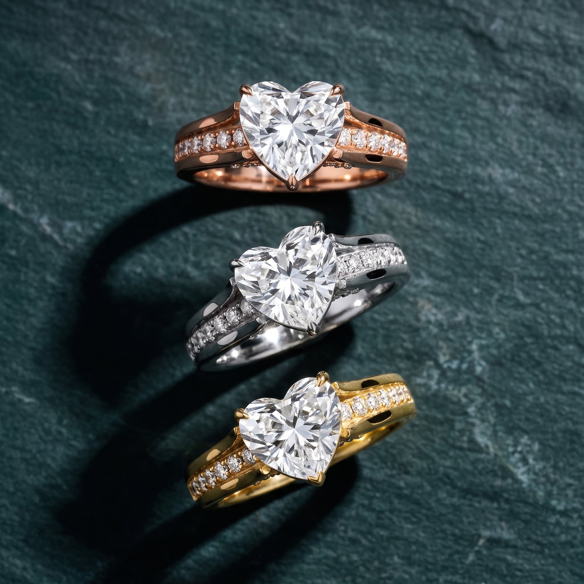 Scarlett Split Shank Pavé Heart Diamond Ring in White Gold - 3rings.jpg