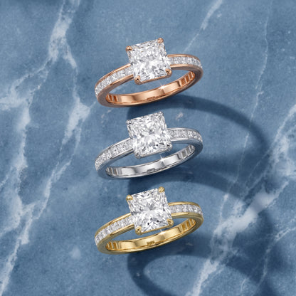 Brielle Channel Set Solitaire Radiant Diamond Ring in White Gold - 3rings.jpg