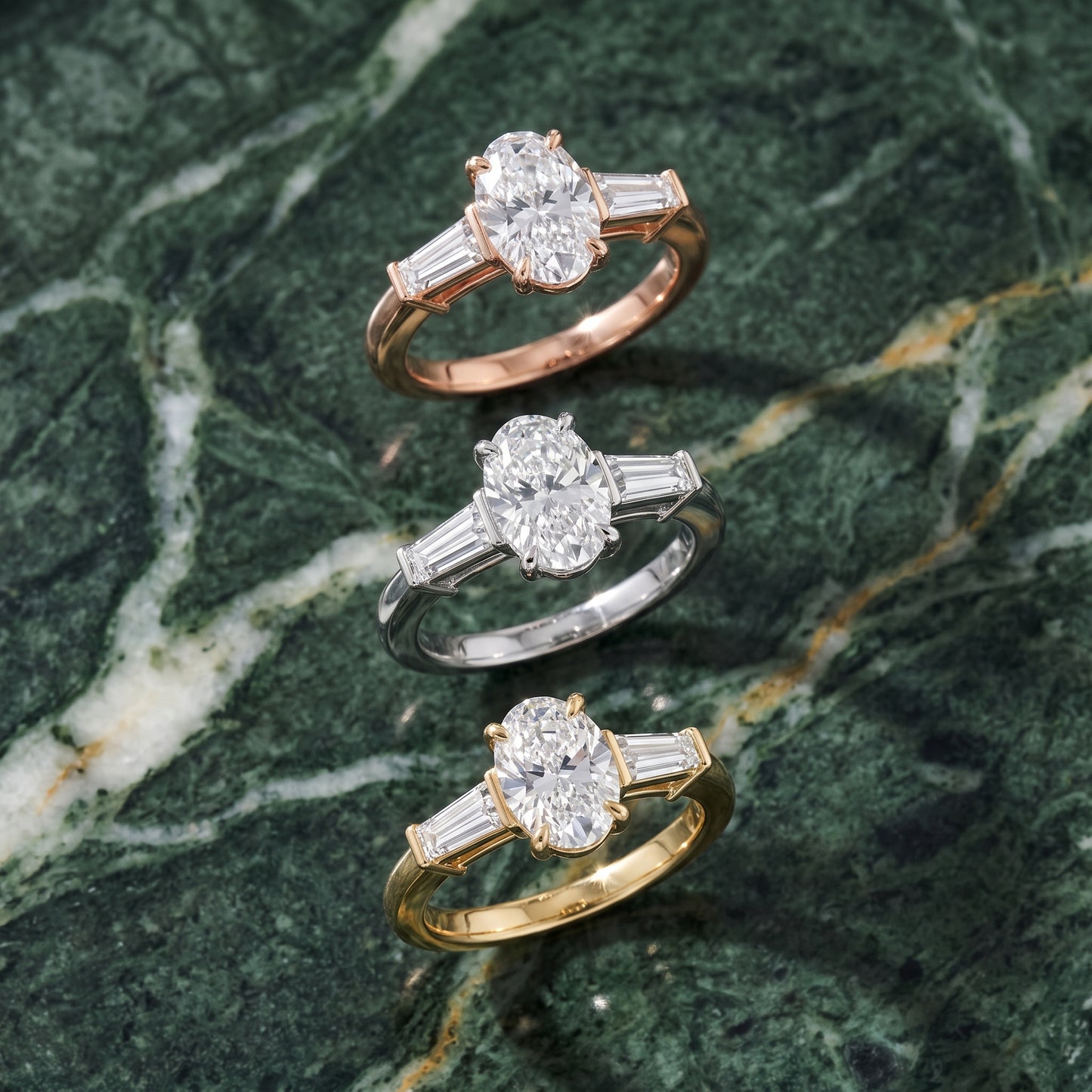 Zelda Tapered Baguette Oval Diamond Engagement Ring in Yellow Gold - 3rings.jpg
