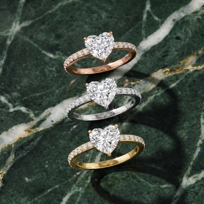 Aisha Pavé Solitaire Heart Diamond Engagement Ring in Silver - 3rings.jpg