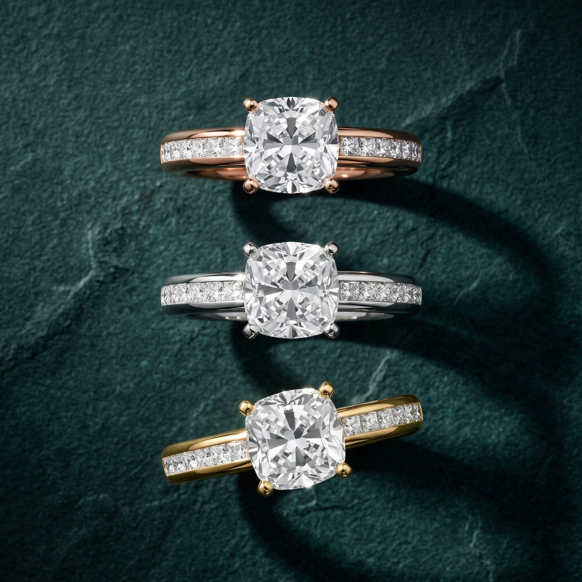 Solano Channel Set Cushion Diamond Engagement Ring in Silver - 3rings.jpg