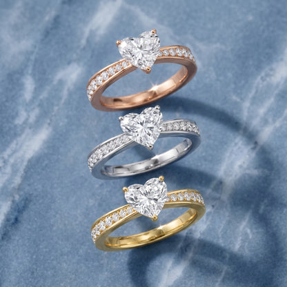 Rhea Sidestone Pavé Heart Diamond Engagement Ring in White Gold - 3rings.jpg