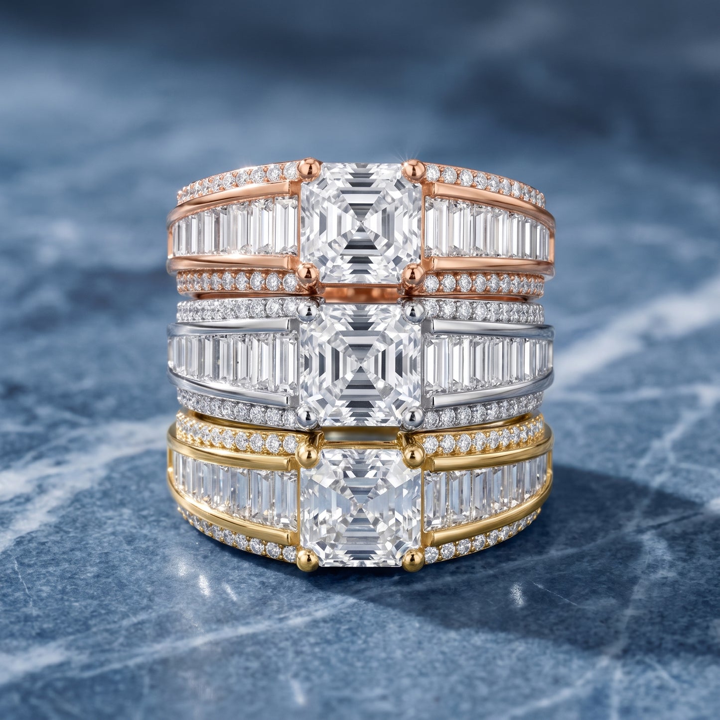 Halle Channel Set Baguette Accent Asscher Diamond Engagement Ring in White Gold - 3rings.jpg
