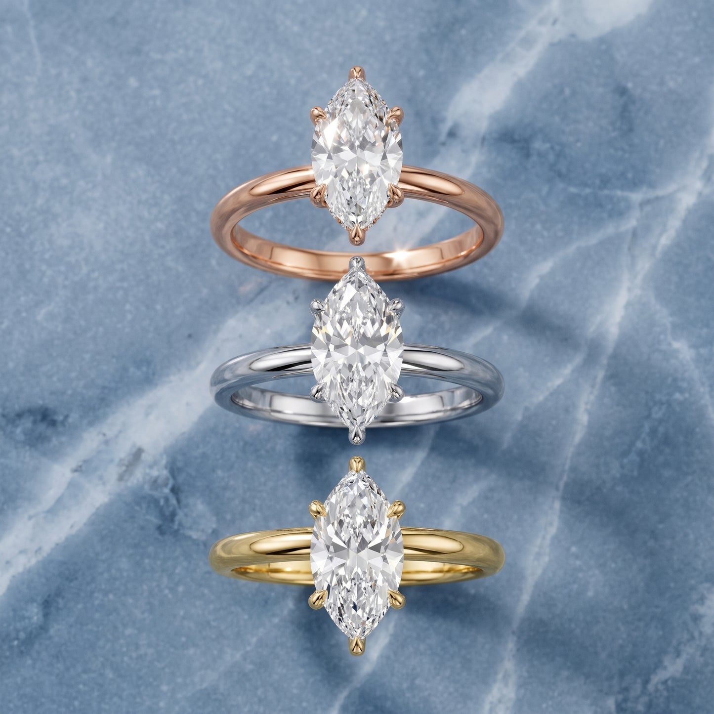 Amaya Hidden Halo Marquise Diamond Ring in White Gold - 3rings.jpg