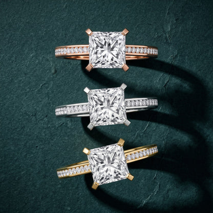 Carrie Cathedral Channel Set Princess Diamond Engagement Ring in Silver - 3rings.jpg