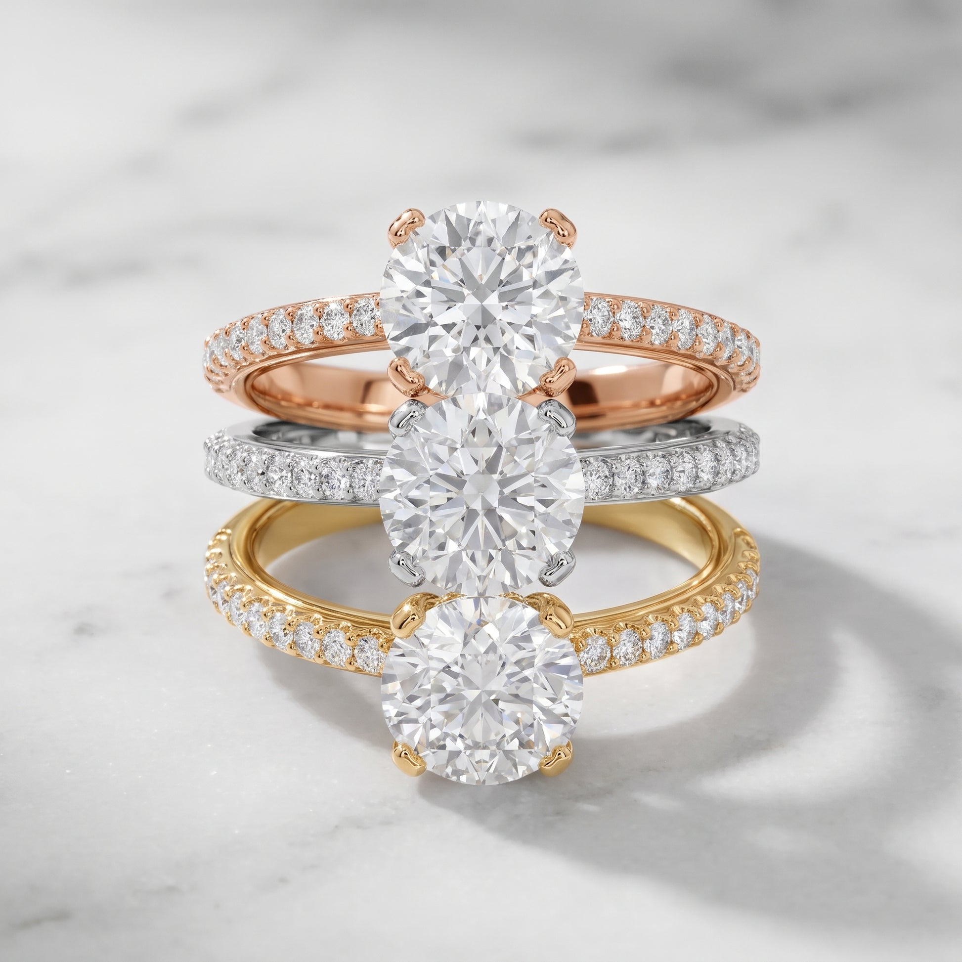 Violet Hidden Halo Pavé Round Diamond Ring in Platinum - 3rings.jpg