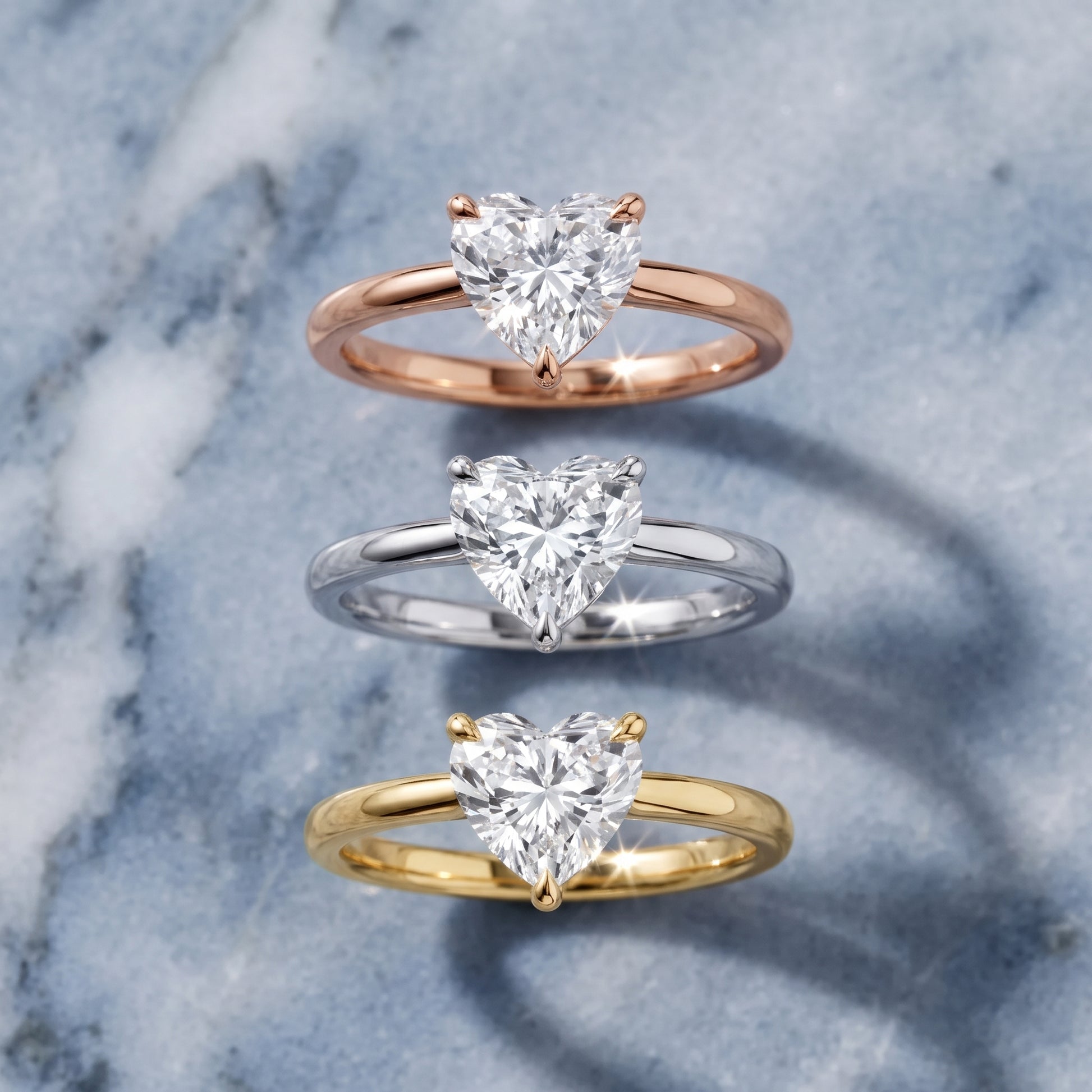 Nella Petite Solitaire Heart Diamond Engagement Ring in Platinum - 3rings.jpg
