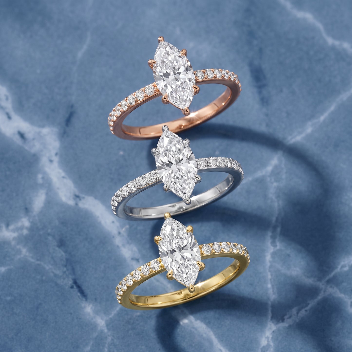 Aisha Pavé Solitaire Marquise Diamond Engagement Ring in Platinum - 3rings.jpg