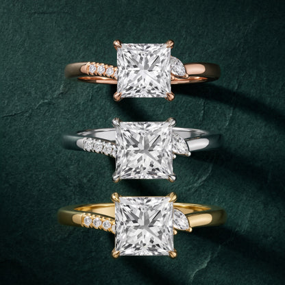 Nicoletta Bypass Pavé Princess Diamond Engagement Ring in Rose Gold - 3rings.jpg