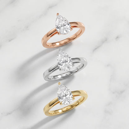 Kaia Solitaire Pear Diamond Ring in Yellow Gold - 3rings.jpg