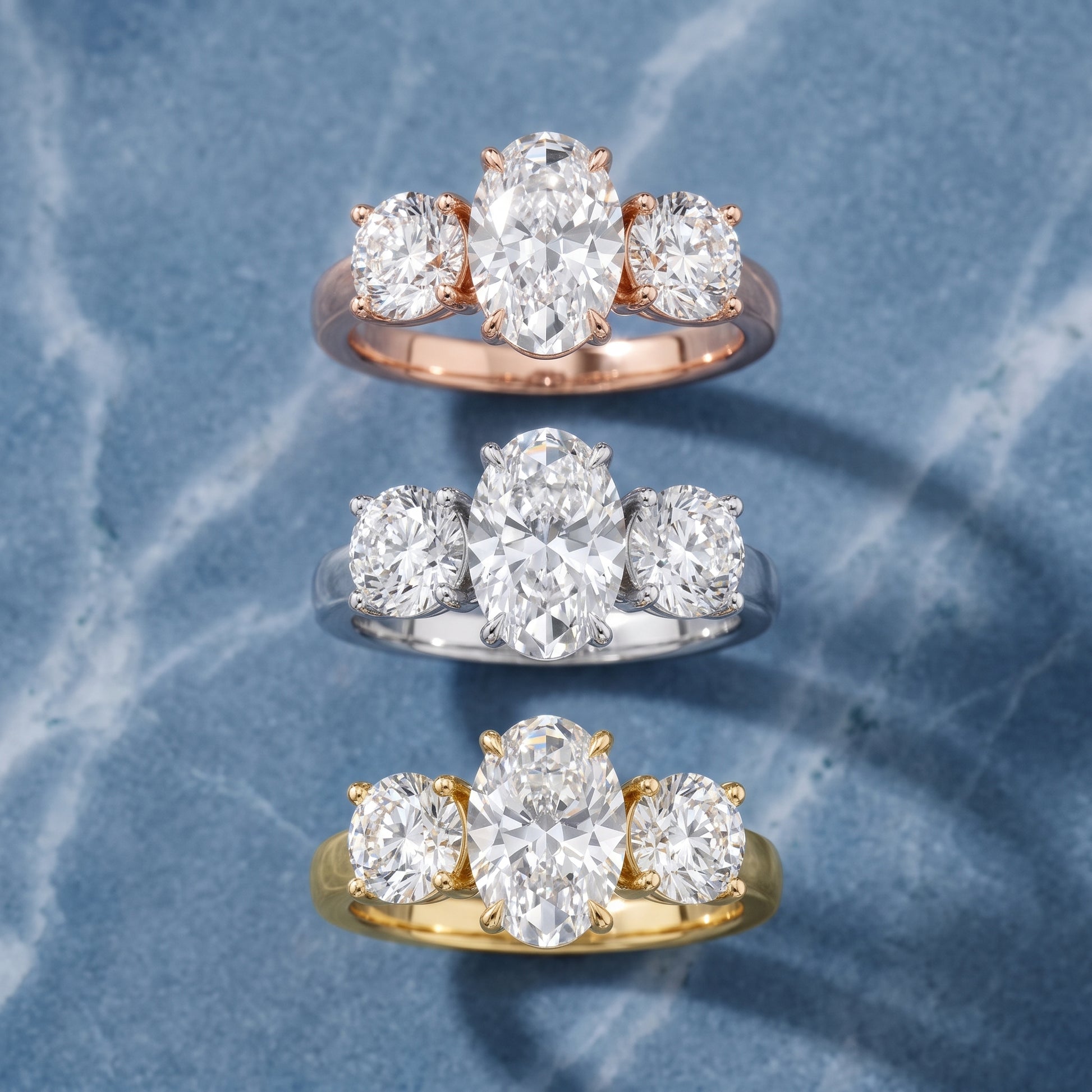 Esme Three-Stone Tapered Oval Diamond Ring in Silver - 3rings.jpg