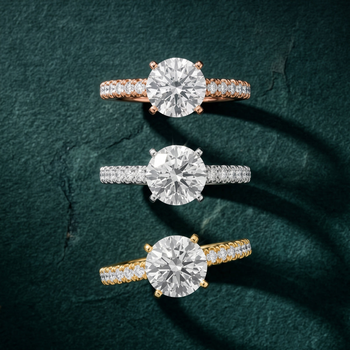 Iona French Pavé Round Diamond Engagement Ring in Silver - 3rings.jpg