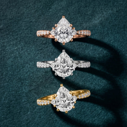 Alethea Three-Stone Pavé Pear Diamond Engagement Ring in Silver - 3rings.jpg