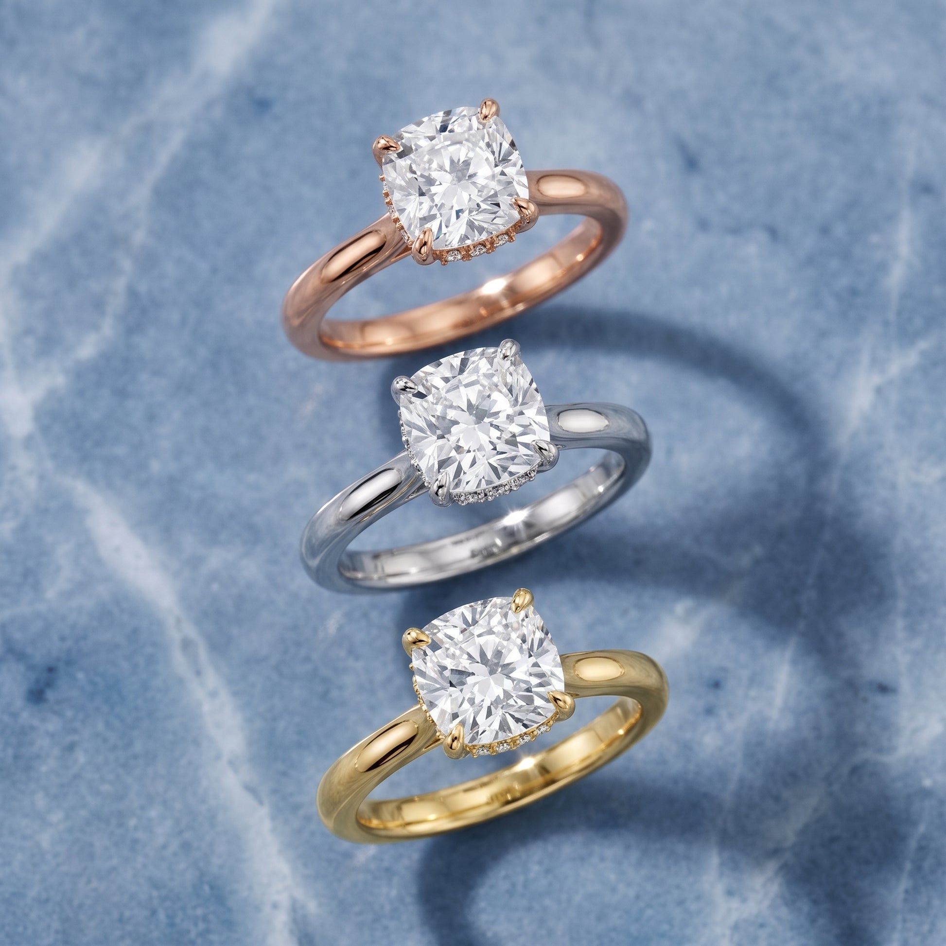 Mena Hidden Halo Cushion Diamond Engagement Ring in White Gold - 3rings.jpg