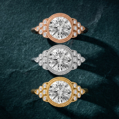 Effie Vintage Bezel Round Diamond Engagement Ring in Yellow Gold - 3rings.jpg
