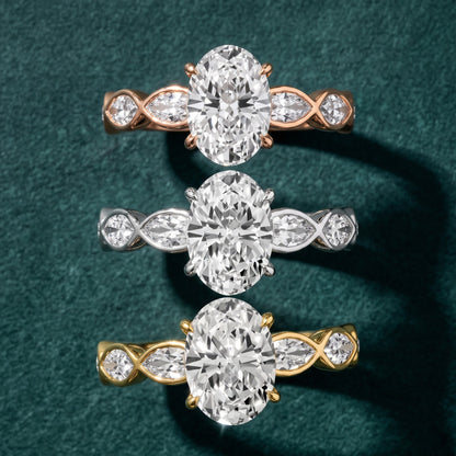 Bonnie Vine Bezel Oval Diamond Engagement Ring in Platinum - 3rings.jpg
