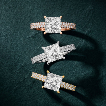 Sirena Micropavé Princess Diamond Engagement Ring in White Gold - 3rings.jpg