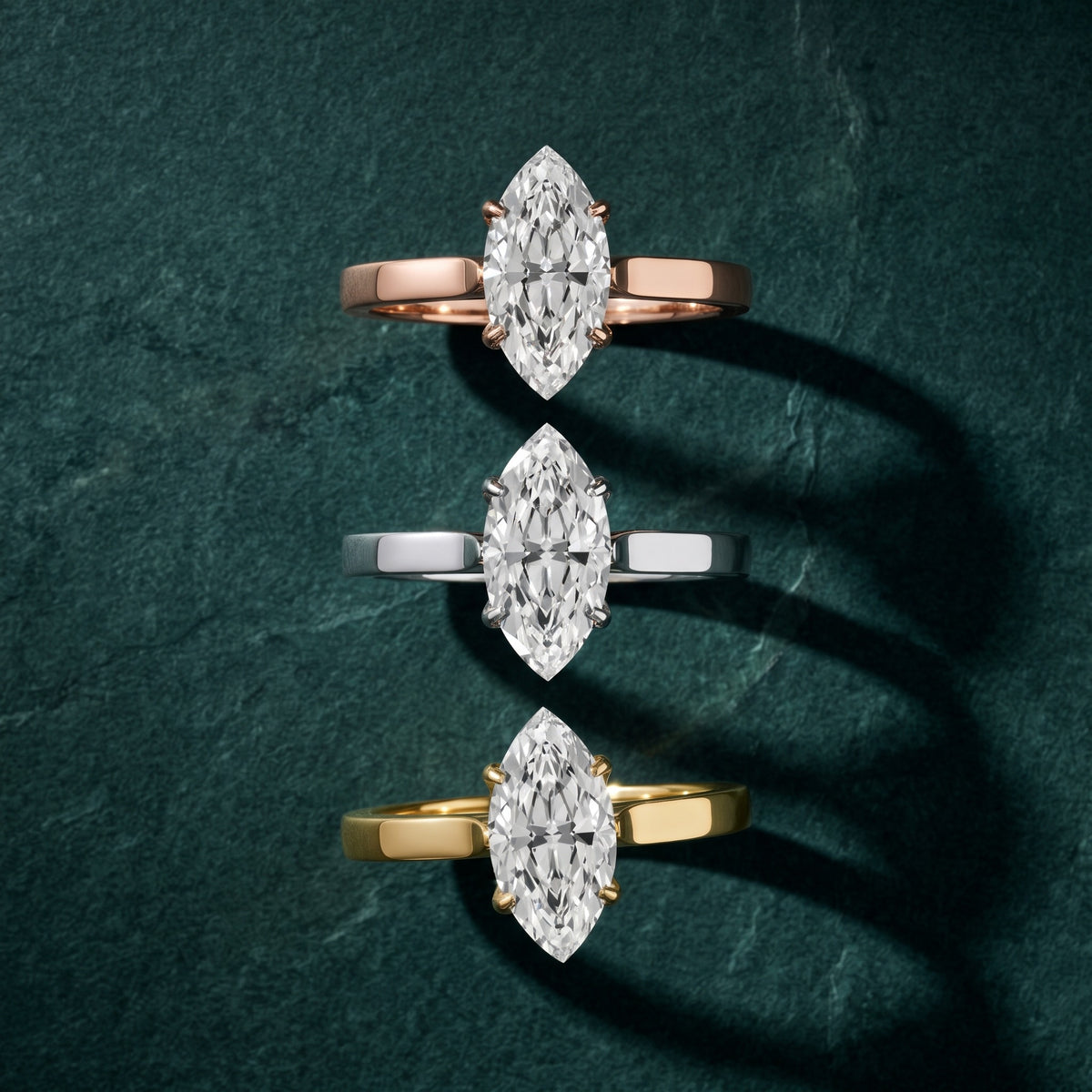 Isabella Bloom Solitaire Marquise Diamond Engagement Ring in White Gold - 3rings.jpg