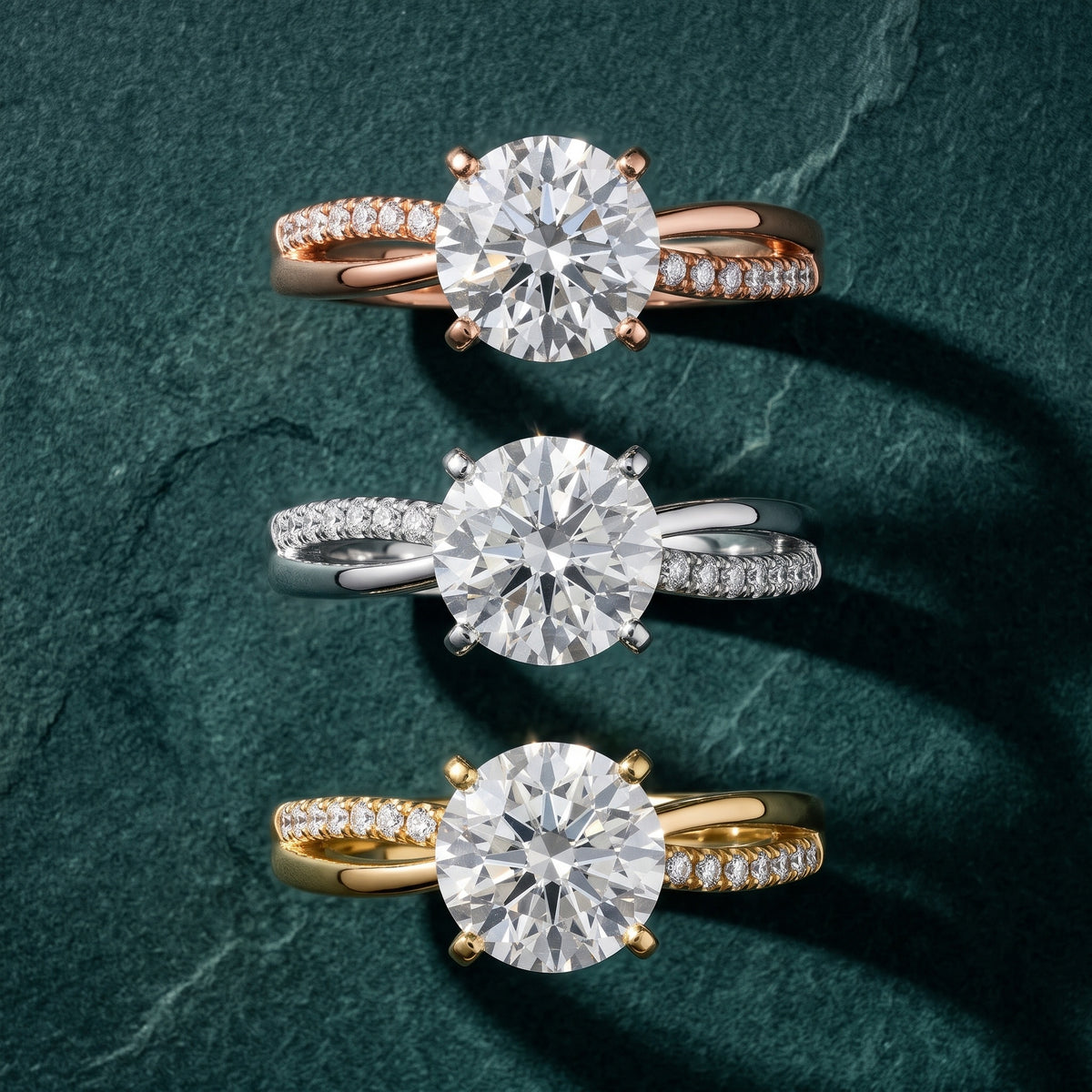 Alida Split Shank Pavé Round Diamond Engagement Ring in Rose Gold - 3rings.jpg
