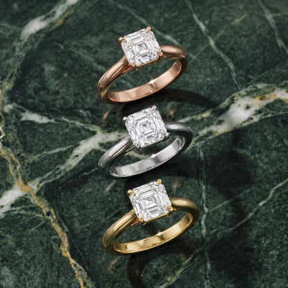 Kalia Knife Edge Solitaire Asscher Diamond Engagement Ring in White Gold - 3rings.jpg